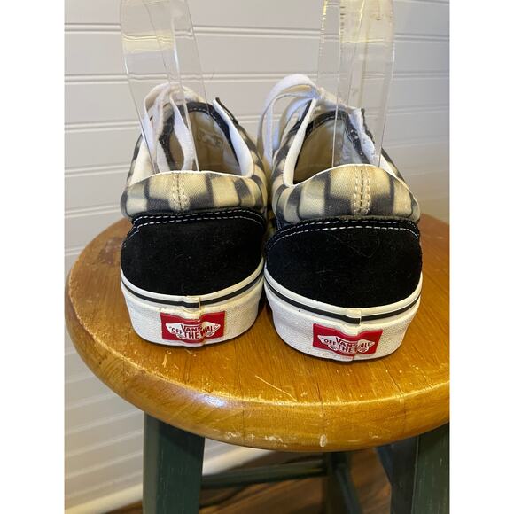 Vans Unisex Checkered Old School Black & White Shoes M=8 W=9.5 - Picture 9 of 12